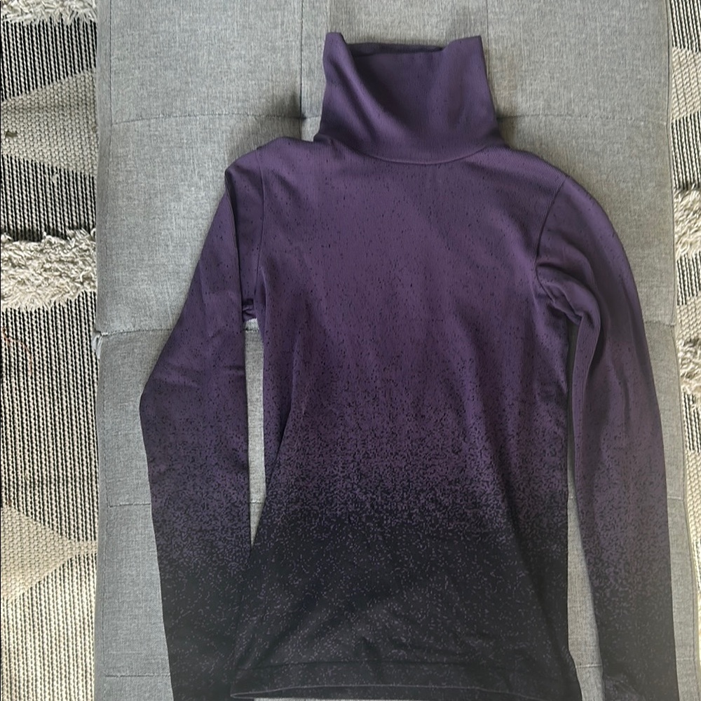 Athleta Purple Cowl Turtleneck Sweater